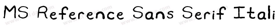 MS Reference Sans Serif Italic字体转换